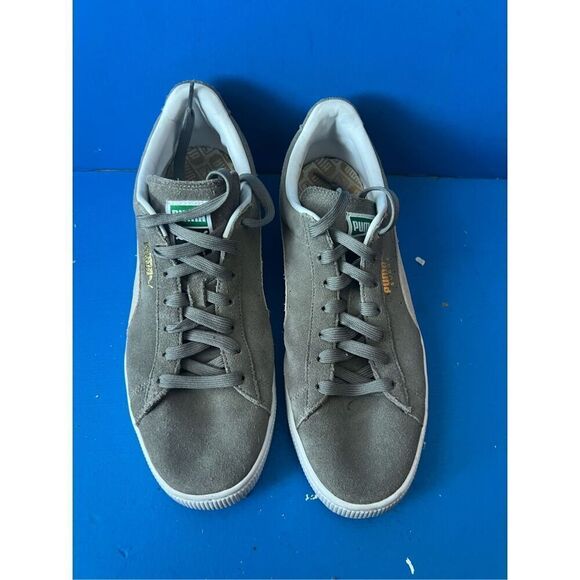 PUMA Unisex Suede Classic XXI Sneakers Steel Gray/White Men's Size 12 - Picture 3 of 8